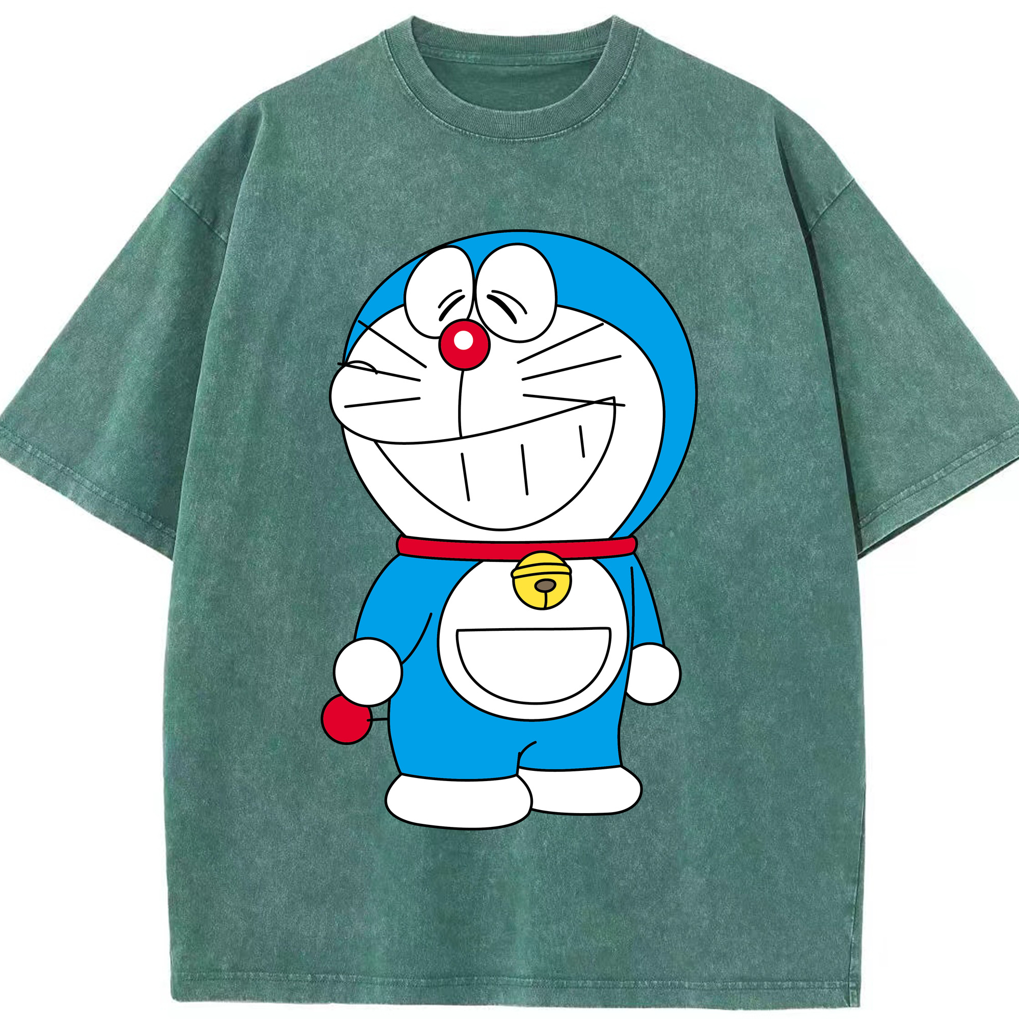 （画像用） ドラえもん Doraemon 綿100% ヴィンテージ風 半袖Tシャツ（フロントプリント）